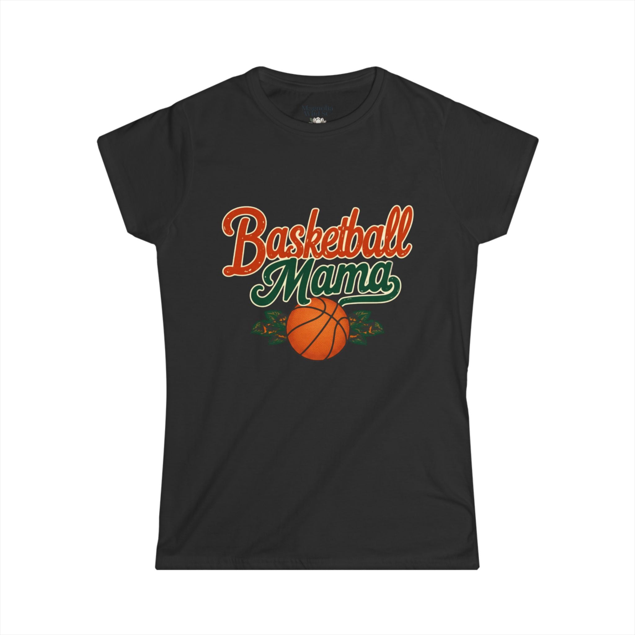 Vintage Inspired Basketball Mama Tee - Magnolia Wild SC
