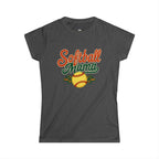Retro Softball Mom Shirt - Vintage Style Shirt for Proud Softball Moms - Magnolia Wild SC