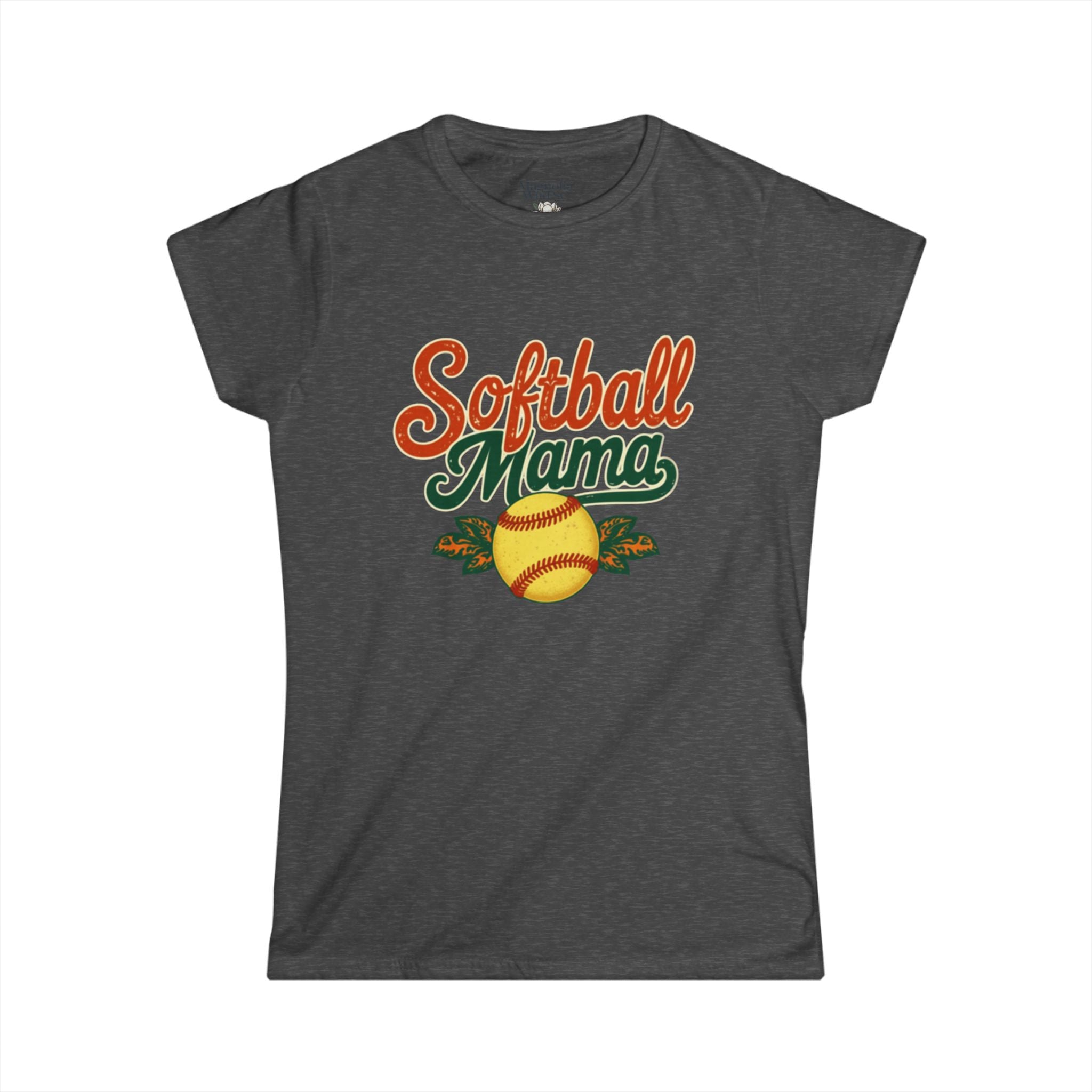 Retro Softball Mom Shirt - Vintage Style Shirt for Proud Softball Moms