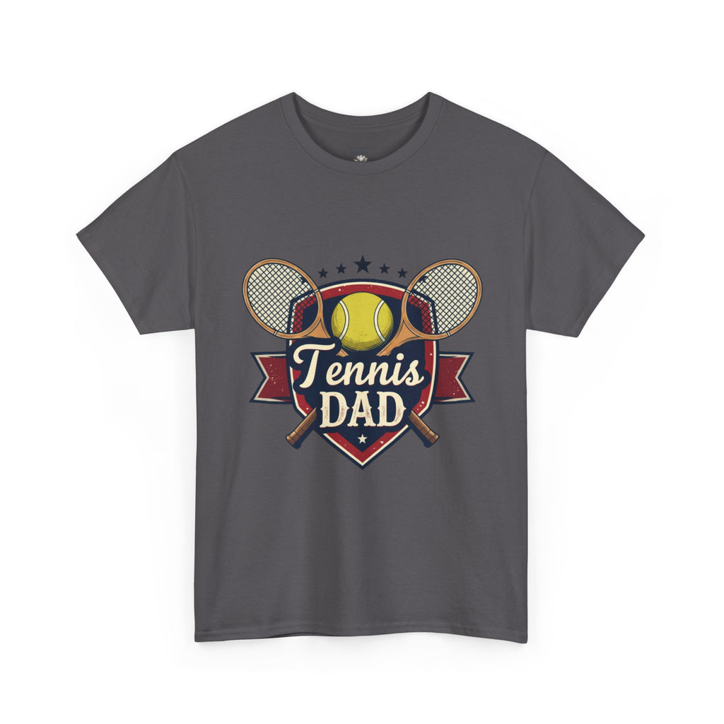 Retro Badge Style: The Vintage Tennis Dad Shield Tee - Magnolia Wild SC