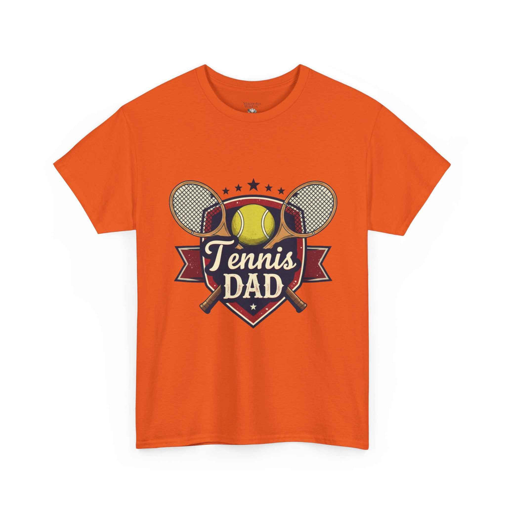 Retro Badge Style: The Vintage Tennis Dad Shield Tee
