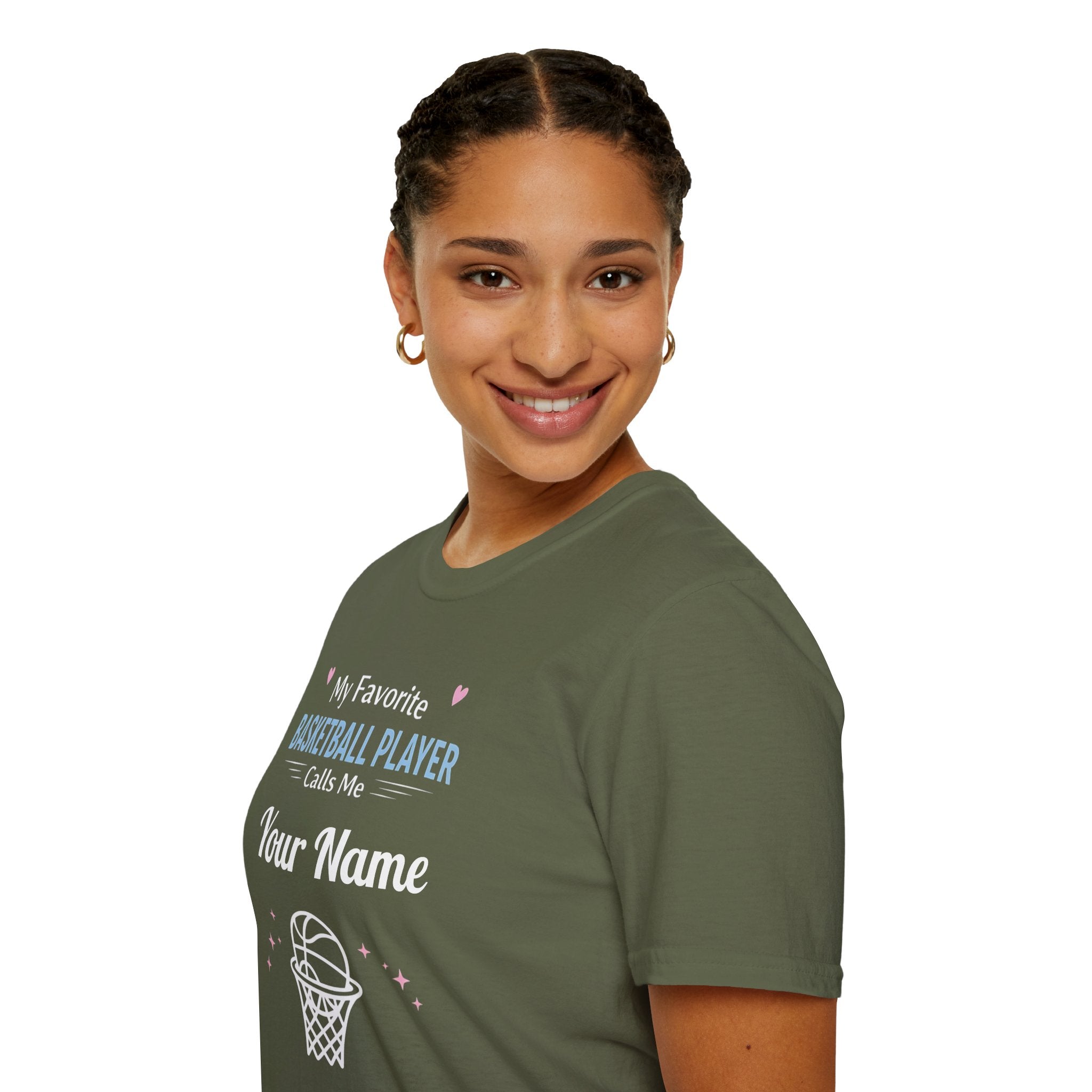 Personalized “My Favorite Basketball Player Calls Me” T-Shirt – Custom Name Basketball Tee - Magnolia Wild SC
