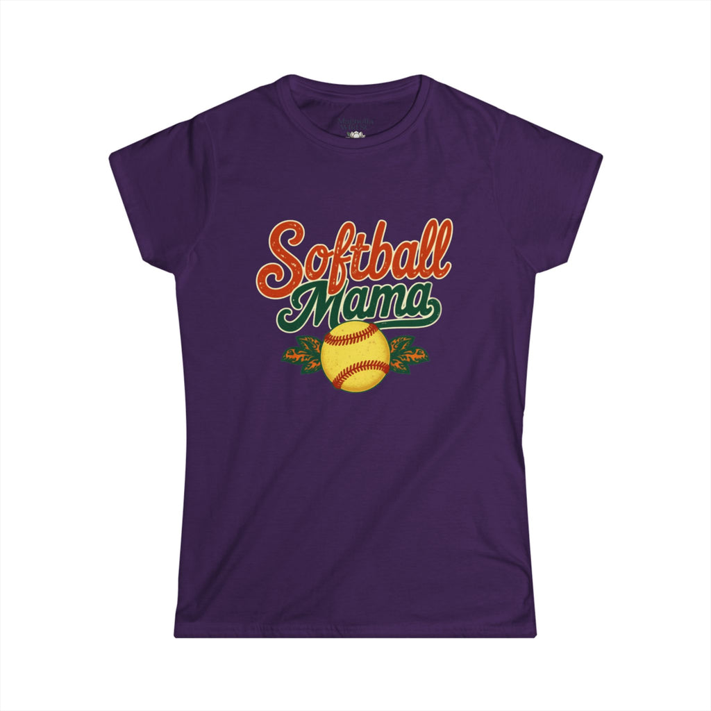 Retro Softball Mom Shirt - Vintage Style Shirt for Proud Softball Moms - Magnolia Wild SC