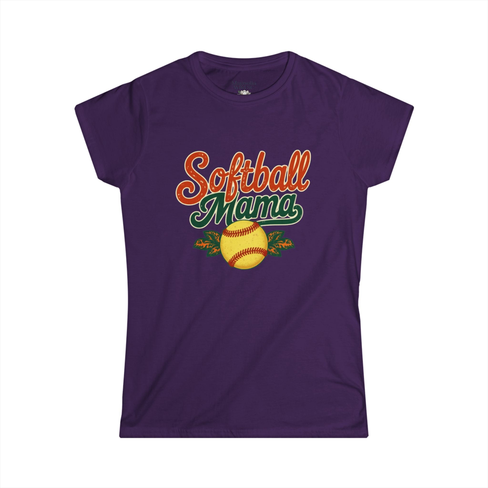 Retro Softball Mom Shirt - Vintage Style Shirt for Proud Softball Moms