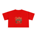 Cycling Mama Crop Tee — Retro Cycling Graphic - Magnolia Wild SC