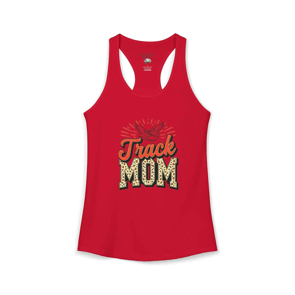 Track Mom Racerback Tank – Personalized Name & Number Option