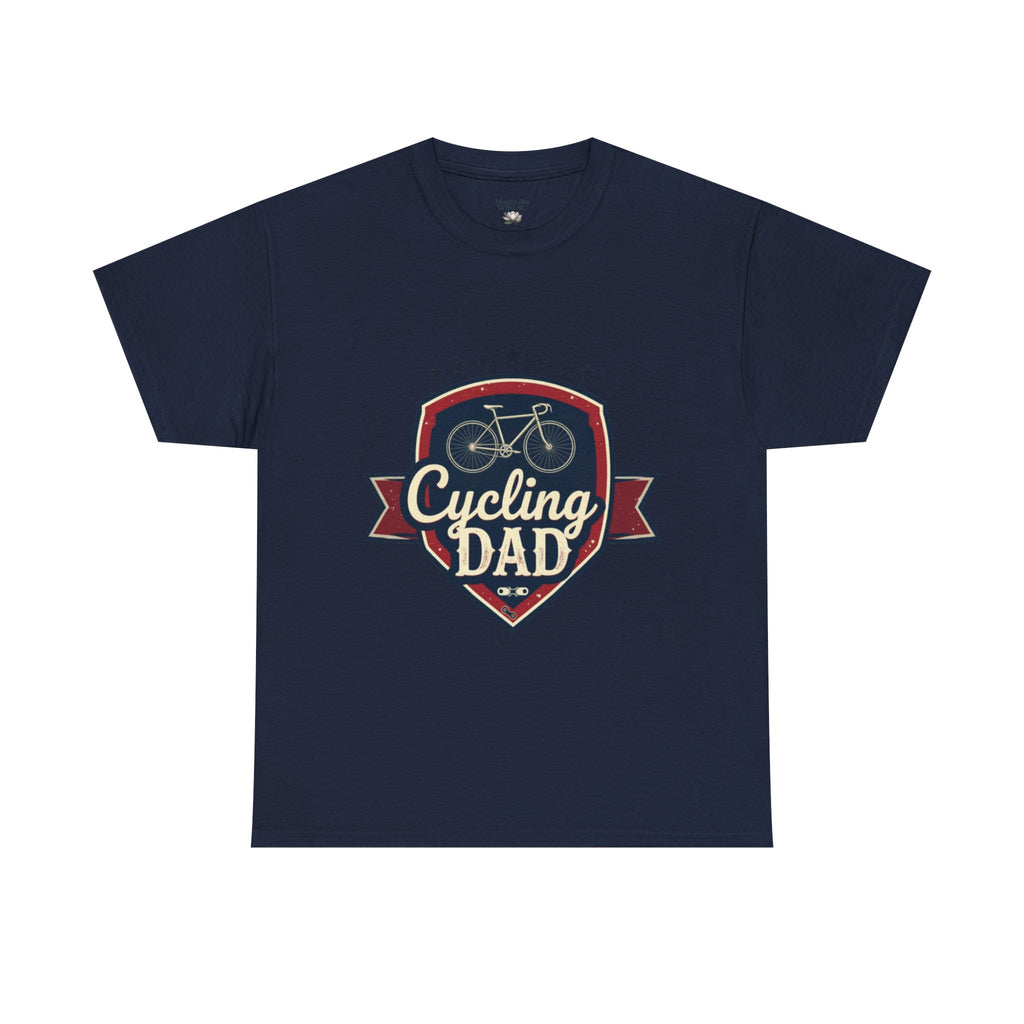Retro Badge Style: The Vintage Cycling Dad Shield Tee - Magnolia Wild SC