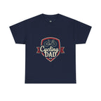 Retro Badge Style: The Vintage Cycling Dad Shield Tee - Magnolia Wild SC