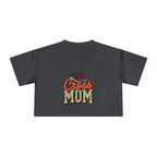 Cross Country Mom Cheetah Print Women's Crop Tee - Magnolia Wild SC