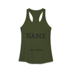 Mom Cross Country Mom Racerback Tank – Personalized Name & Number Option - Magnolia Wild SC