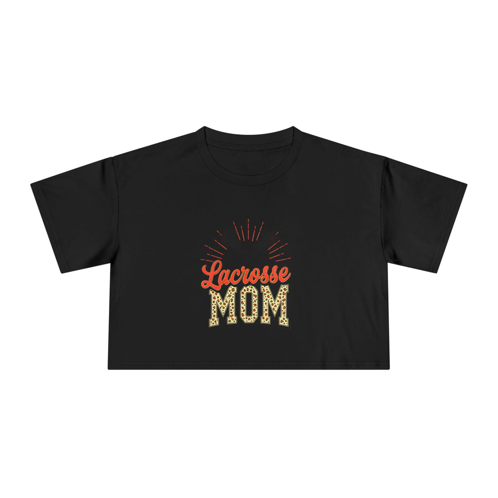 Lacrosse Mom Cheetah Print Women's Crop Tee - Magnolia Wild SC