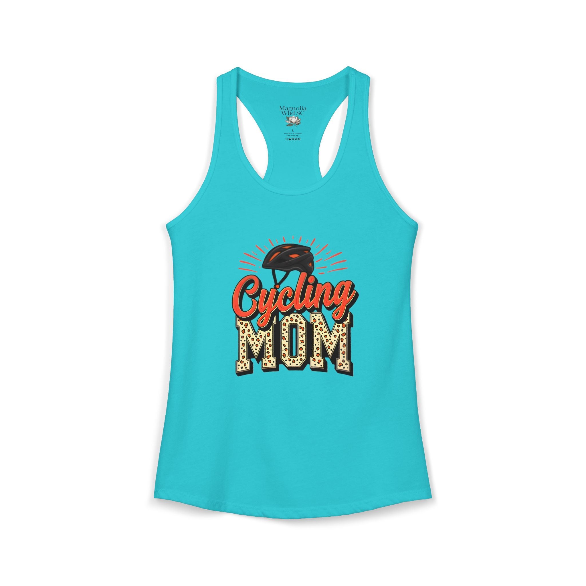 Personalized Cycling Mom Racerback Tank – Personalized Name & Number Option | Lightweight Women’s Cycling Tank TopCycling Racerback Tank - Magnolia Wild SC