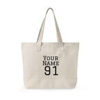 Personalized Baseball Mom Zipppered Tote - ‘Can’t Keep Calm, It’s Game Day’ Tote