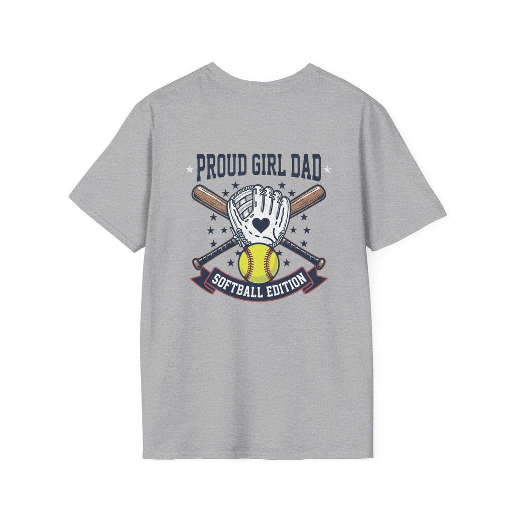Proud Girl Dad Softball T-Shirt — Proud Dad of a Softball Player - Magnolia Wild SC