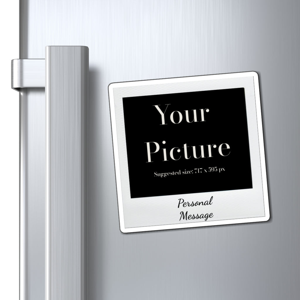 Personal Photo Polaroid Magnet — Custom Picture & Message Refrigerator Magnet - Magnolia Wild SC