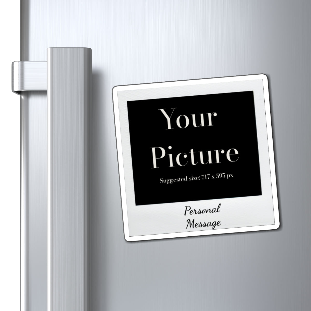 Personal Photo Polaroid Magnet — Custom Picture & Message Refrigerator Magnet - Magnolia Wild SC