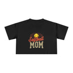 Softball Mom Cheetah Print Crop Tee for Women - Magnolia Wild SC