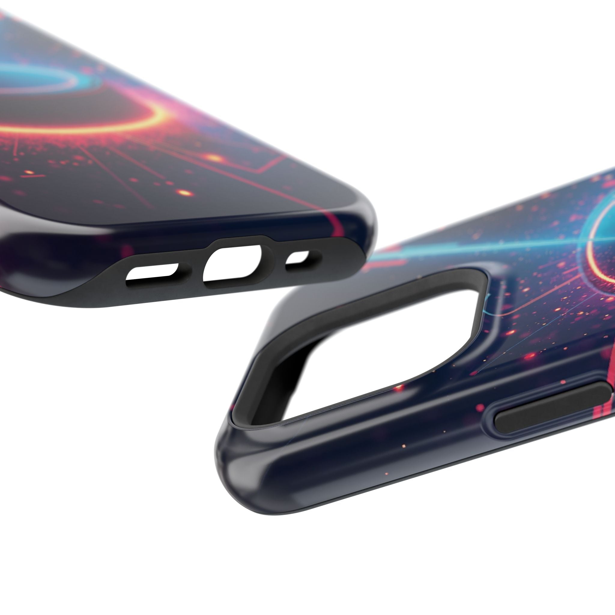 Neon Laser Hockey Puck Impact-Resistant Phone Case - Magnolia Wild SC
