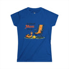 Softball Mom Mode Tee | Mom Chair, Glove & Cleats Design