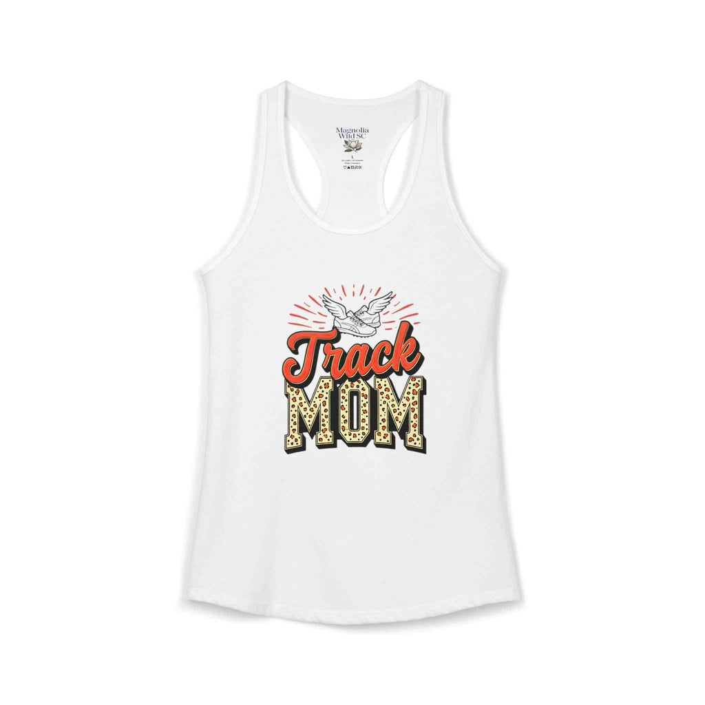 Track Mom Racerback Tank – Personalized Name & Number Option