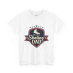 Retro Badge Style: The Vintage Figure Skating Dad Shield Tee