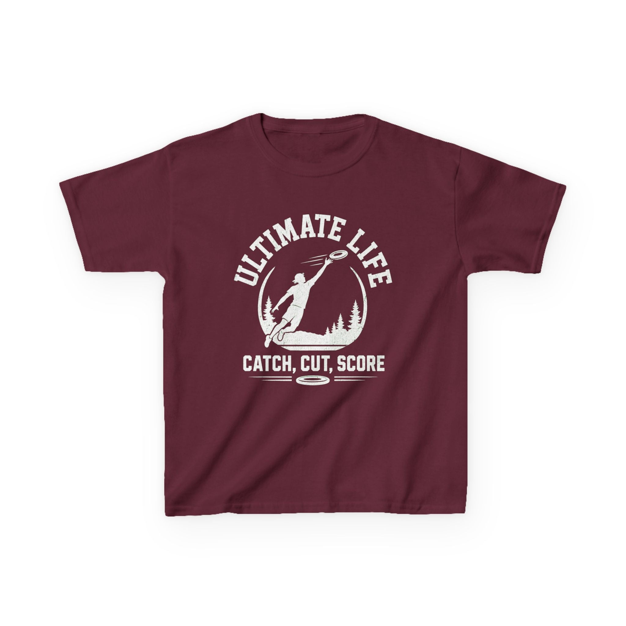 Ultimate Life Kids Tee — “Catch, Cut, Score” Ultimate Frisbee Youth Shirt - Magnolia Wild SC