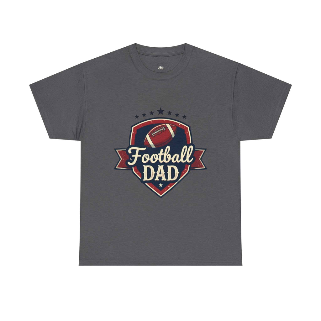 Retro Badge Style: The Vintage Football Dad Shield Tee