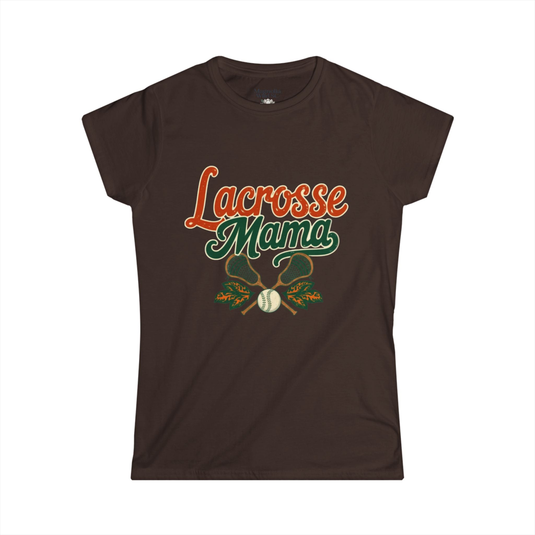 Vintage Inspired Lacrosse Mama Tee - Magnolia Wild SC