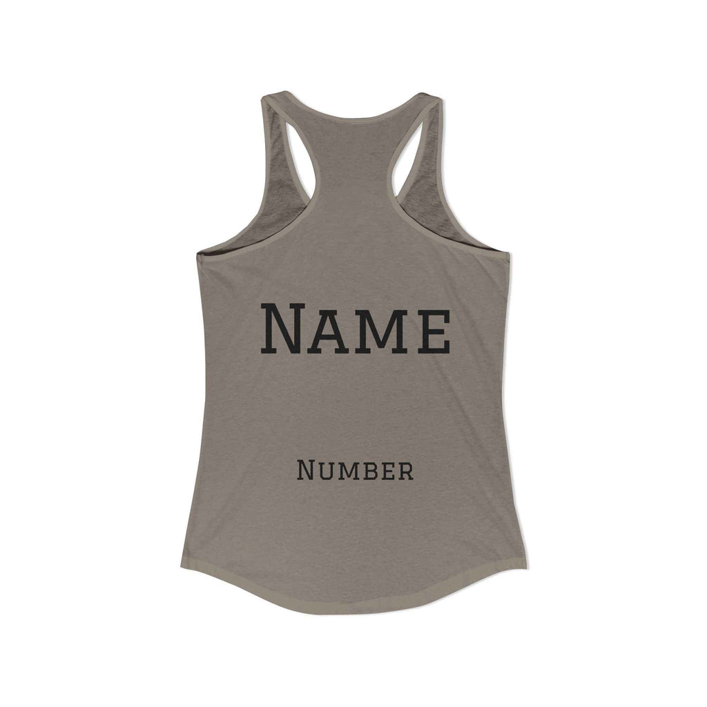 Lacrosse Mom Racerback Tank – Personalized Name & Number Option