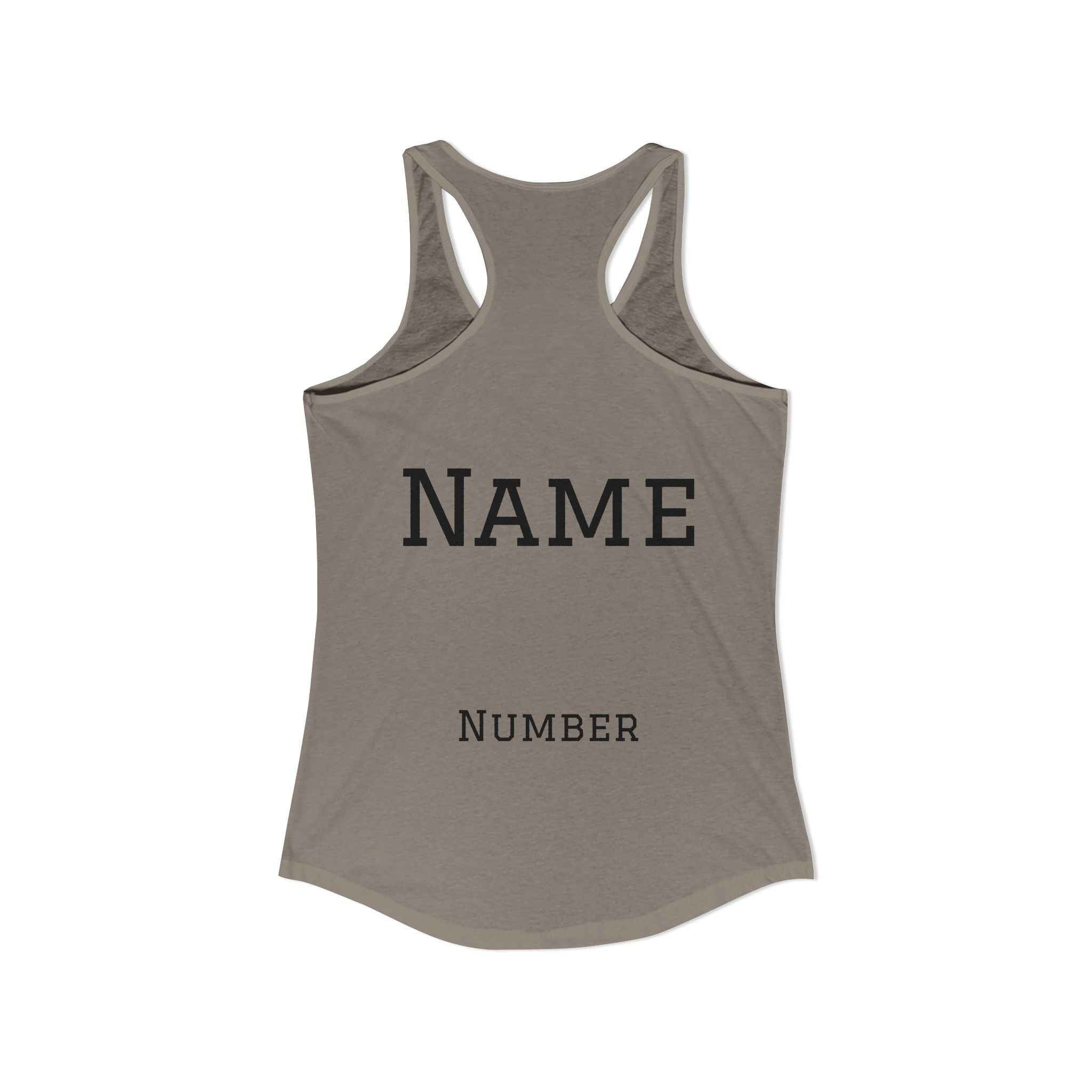 Lacrosse Mom Racerback Tank – Personalized Name & Number Option