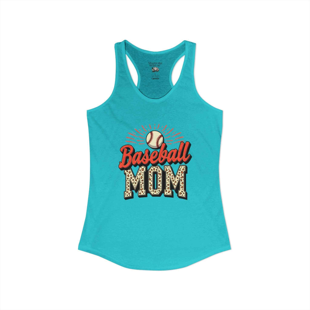 Baseball Mom Racerback Tank – Personalized Name & Number Option