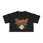 Baseball Mama Crop Tee | Retro Baseball Graphic, Mom Sports Top - Magnolia Wild SC