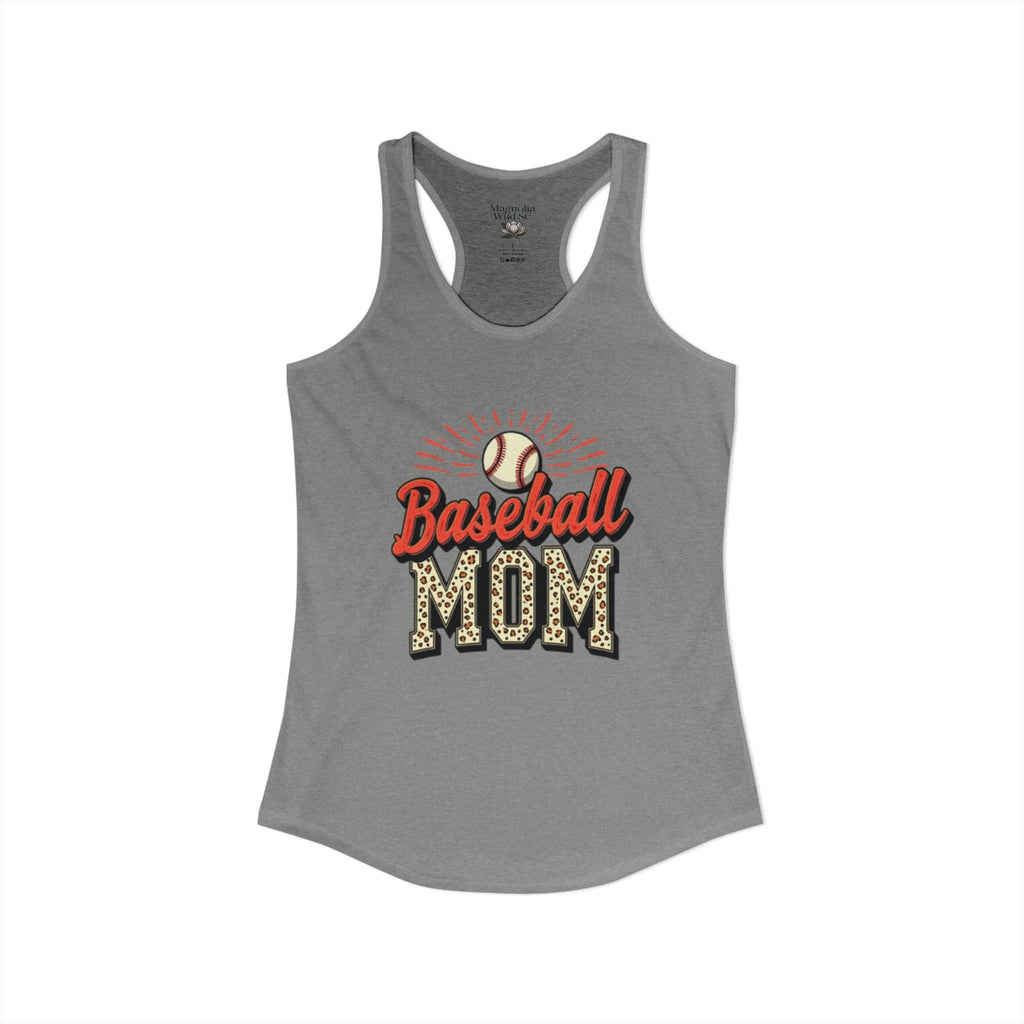 Baseball Mom Racerback Tank – Personalized Name & Number Option