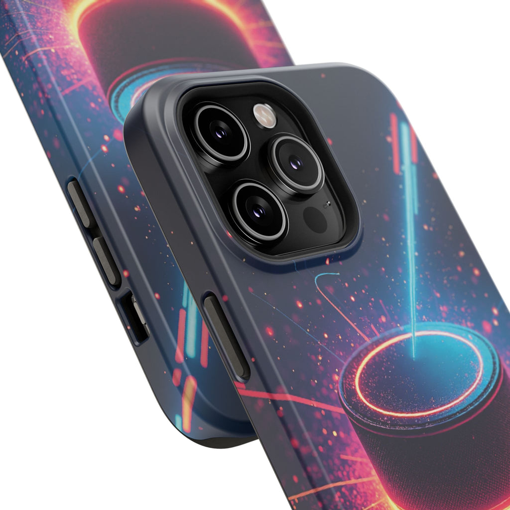 Neon Laser Hockey Puck Impact-Resistant Phone Case - Magnolia Wild SC
