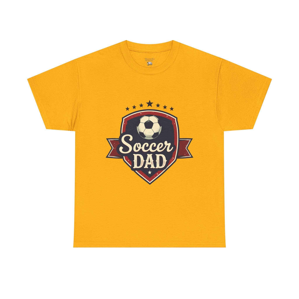 Retro Badge Style: The Vintage Soccer Dad Shield Tee