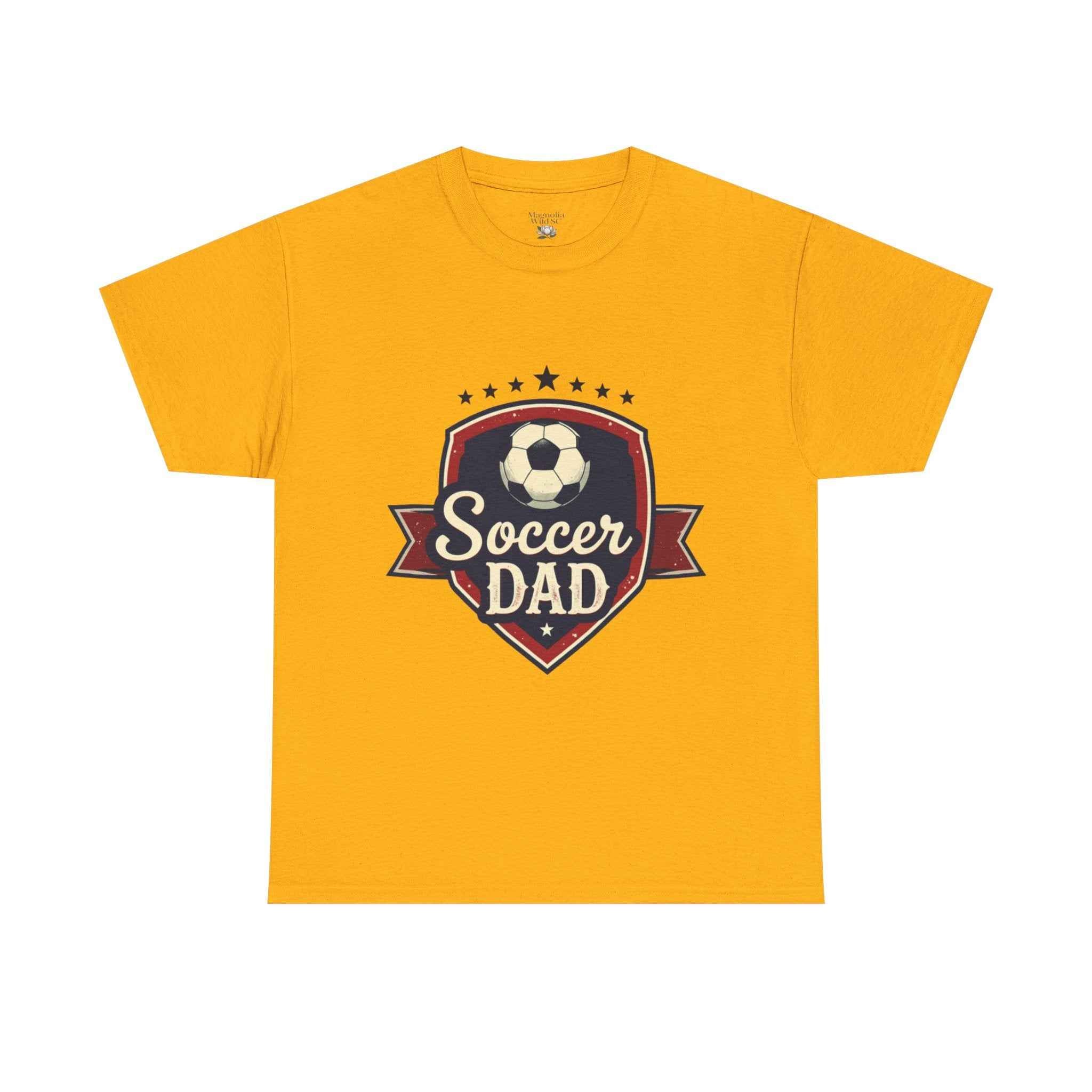 Retro Badge Style: The Vintage Soccer Dad Shield Tee