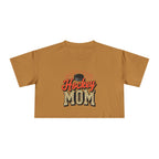 Hockey Mom Cheetah Print Women's Crop Tee - Magnolia Wild SC