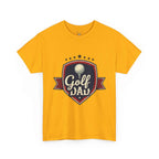 Retro Badge Style: The Vintage Golf Dad Shield Tee
