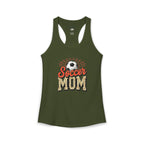 Soccer Mom Racerback Tank – Personalized Name & Number Option | Lightweight Women’s Soccer Tank Top - Magnolia Wild SC