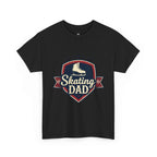 Retro Badge Style: The Vintage Figure Skating Dad Shield Tee