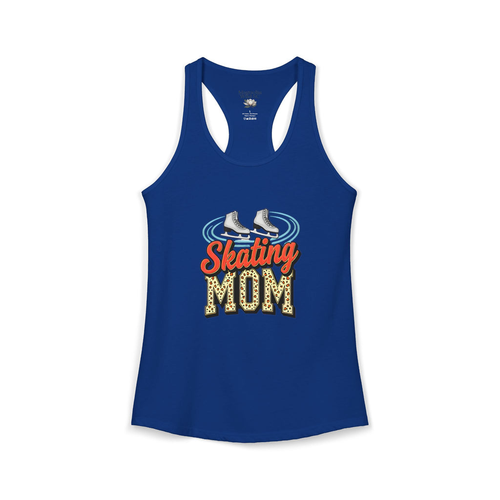 Figure Skating Mom Racerback Tank – Personalized Name & Number Option | Lightweight Women’s Figure Skating Tank Top - Magnolia Wild SC