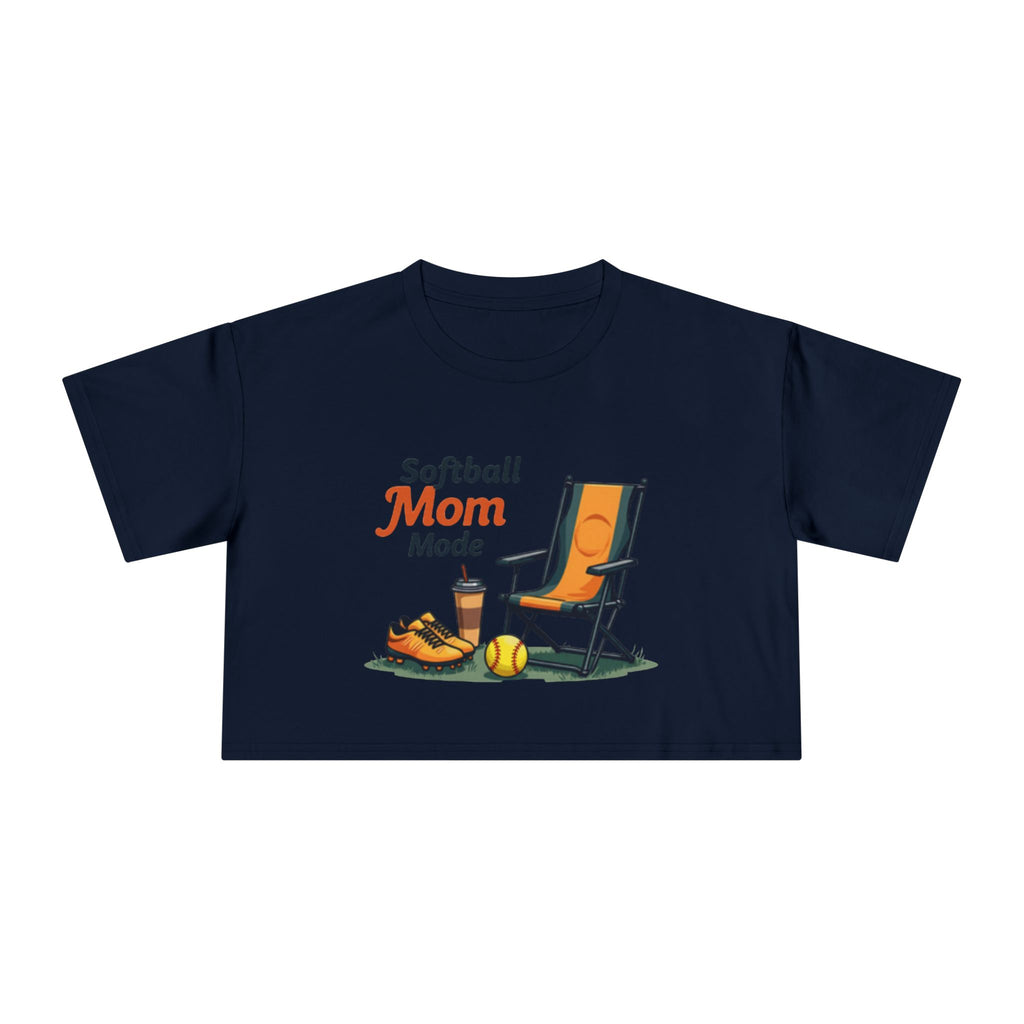 Softball Mom Mode Crop Tee - Magnolia Wild SC