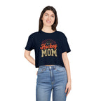 Hockey Mom Cheetah Print Women's Crop Tee - Magnolia Wild SC