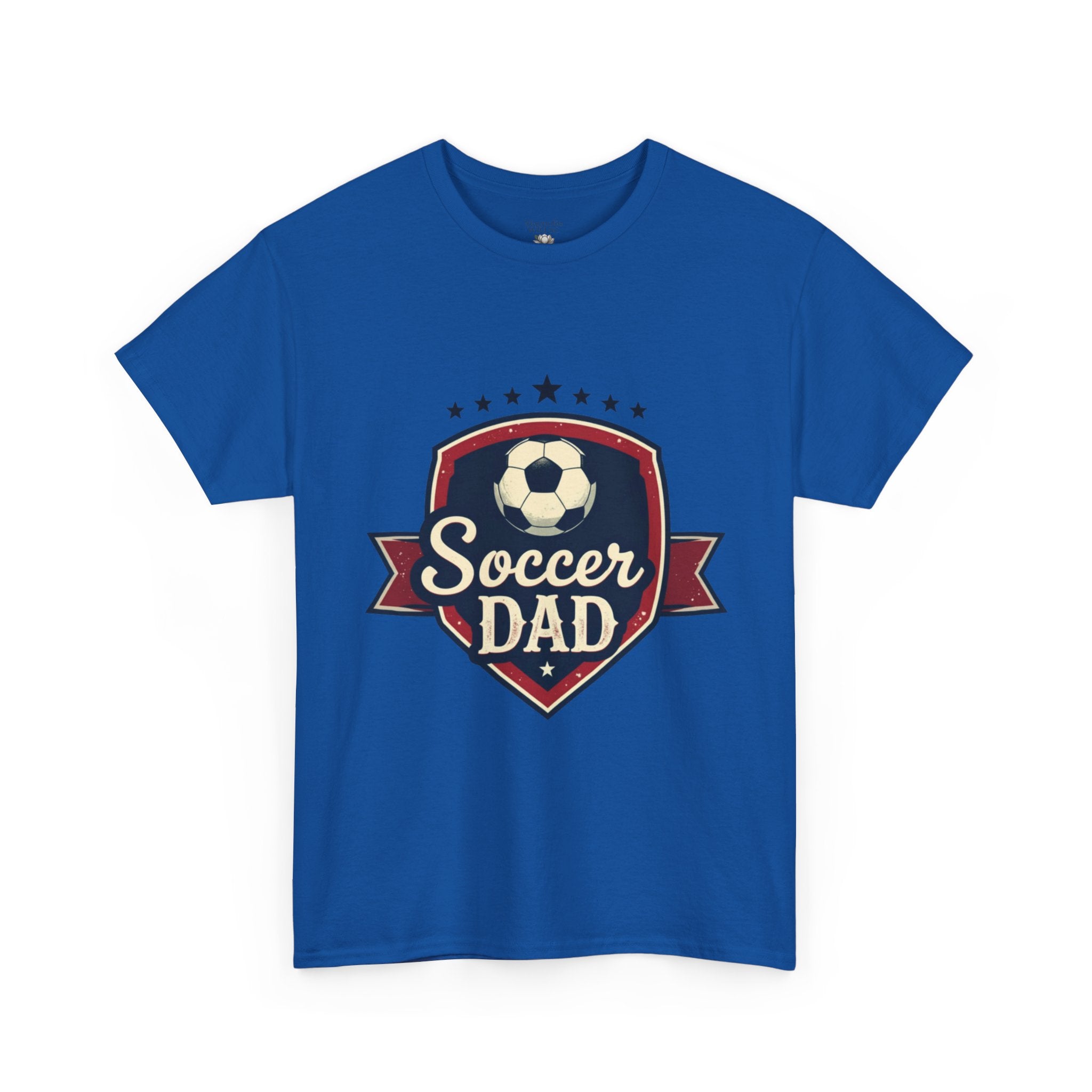 Retro Badge Style: The Vintage Soccer Dad Shield Tee - Magnolia Wild SC