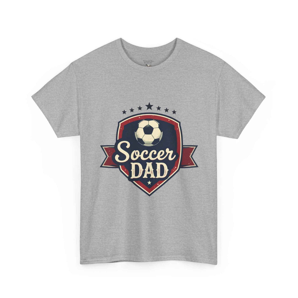 Retro Badge Style: The Vintage Soccer Dad Shield Tee