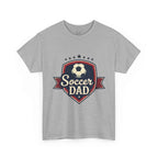 Retro Badge Style: The Vintage Soccer Dad Shield Tee