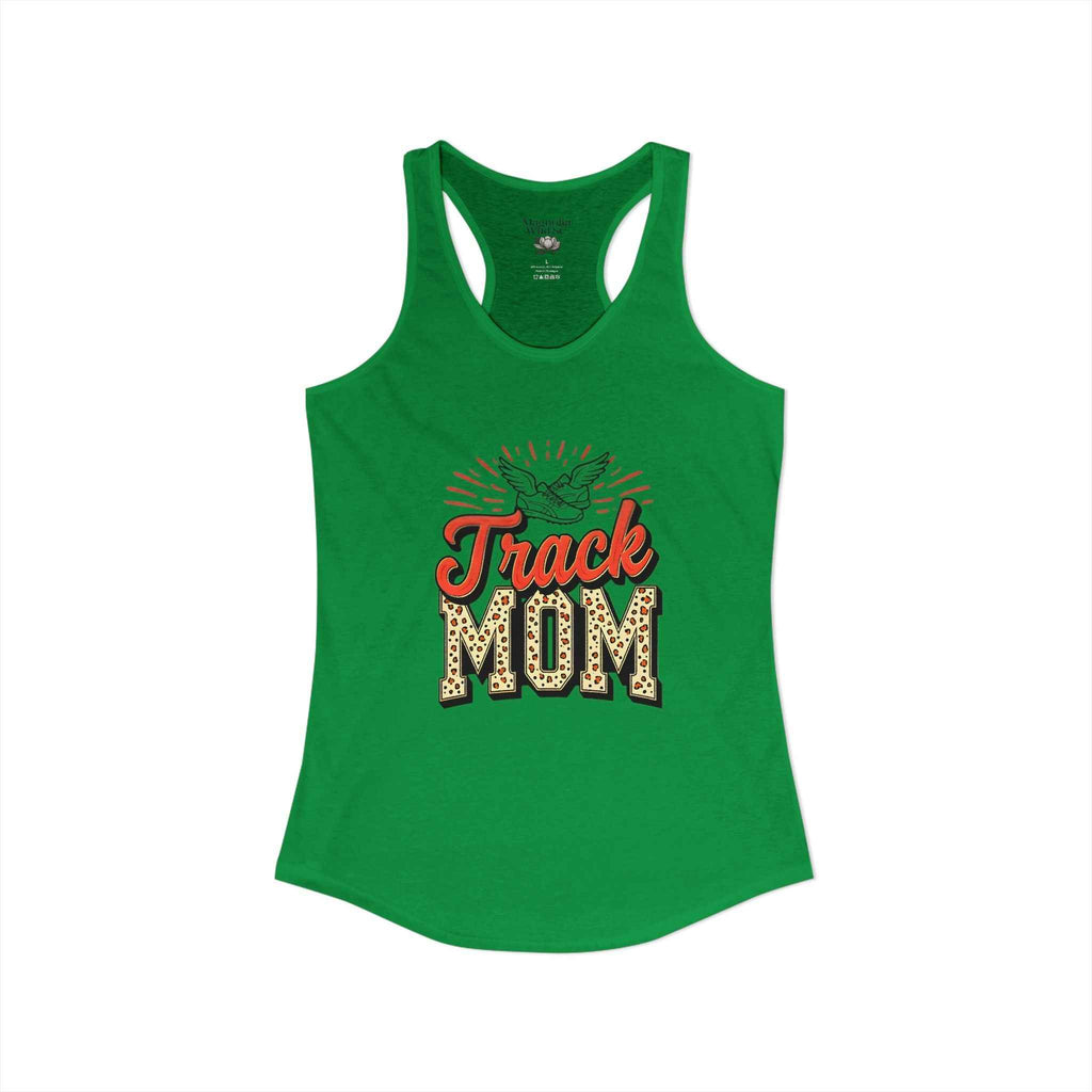 Track Mom Racerback Tank – Personalized Name & Number Option