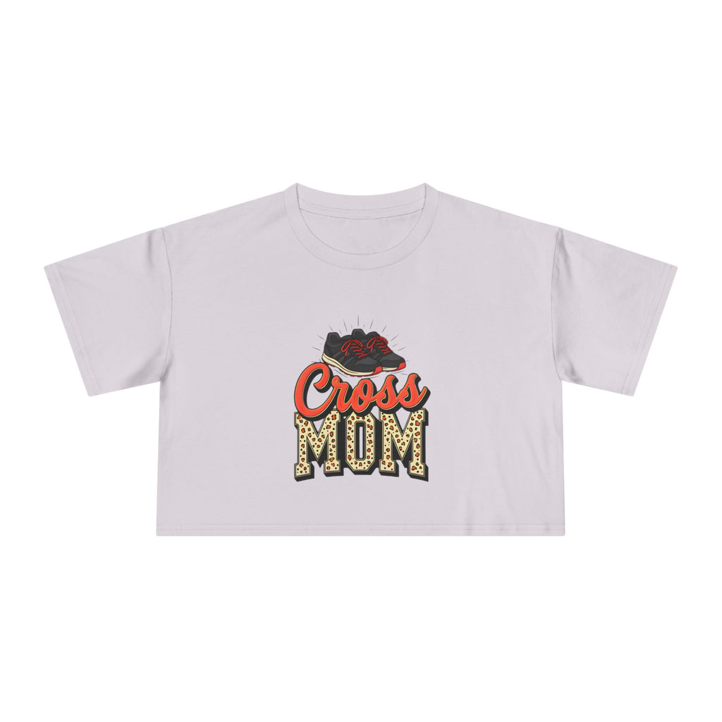 Cross Country Mom Cheetah Print Women's Crop Tee - Magnolia Wild SC