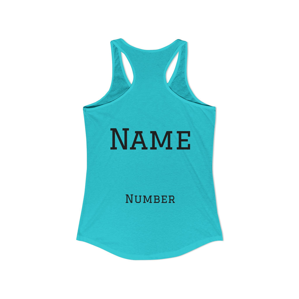Volleyball Mom Racerback Tank – Personalized Name & Number Option | Lightweight Women’s Volleyball Tank Top - Magnolia Wild SC