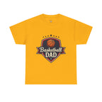 Retro Court Style: The Vintage Basketball Dad Shield Tee - Magnolia Wild SC